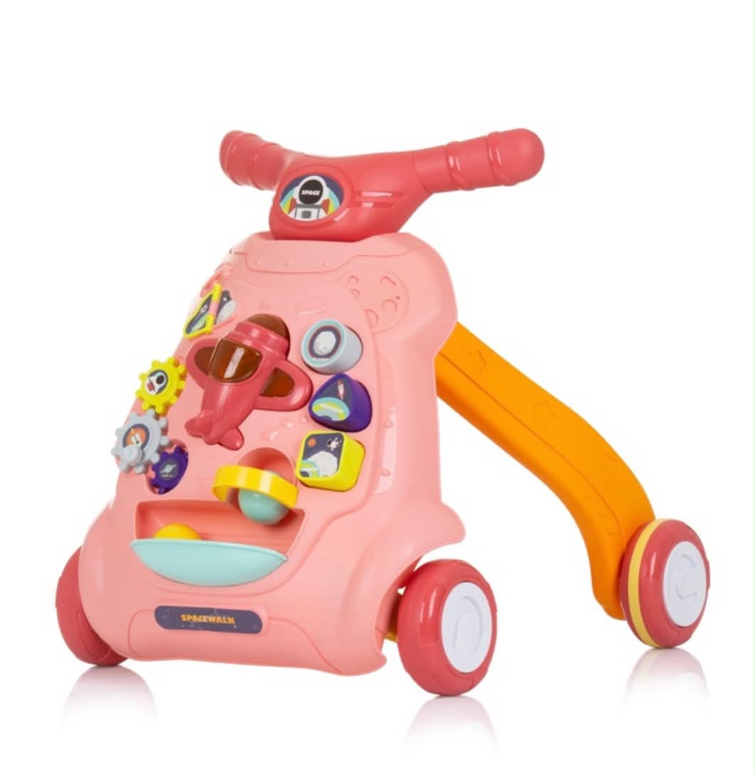 Музикална играчка на колела "Самолетче" розово Chipolino