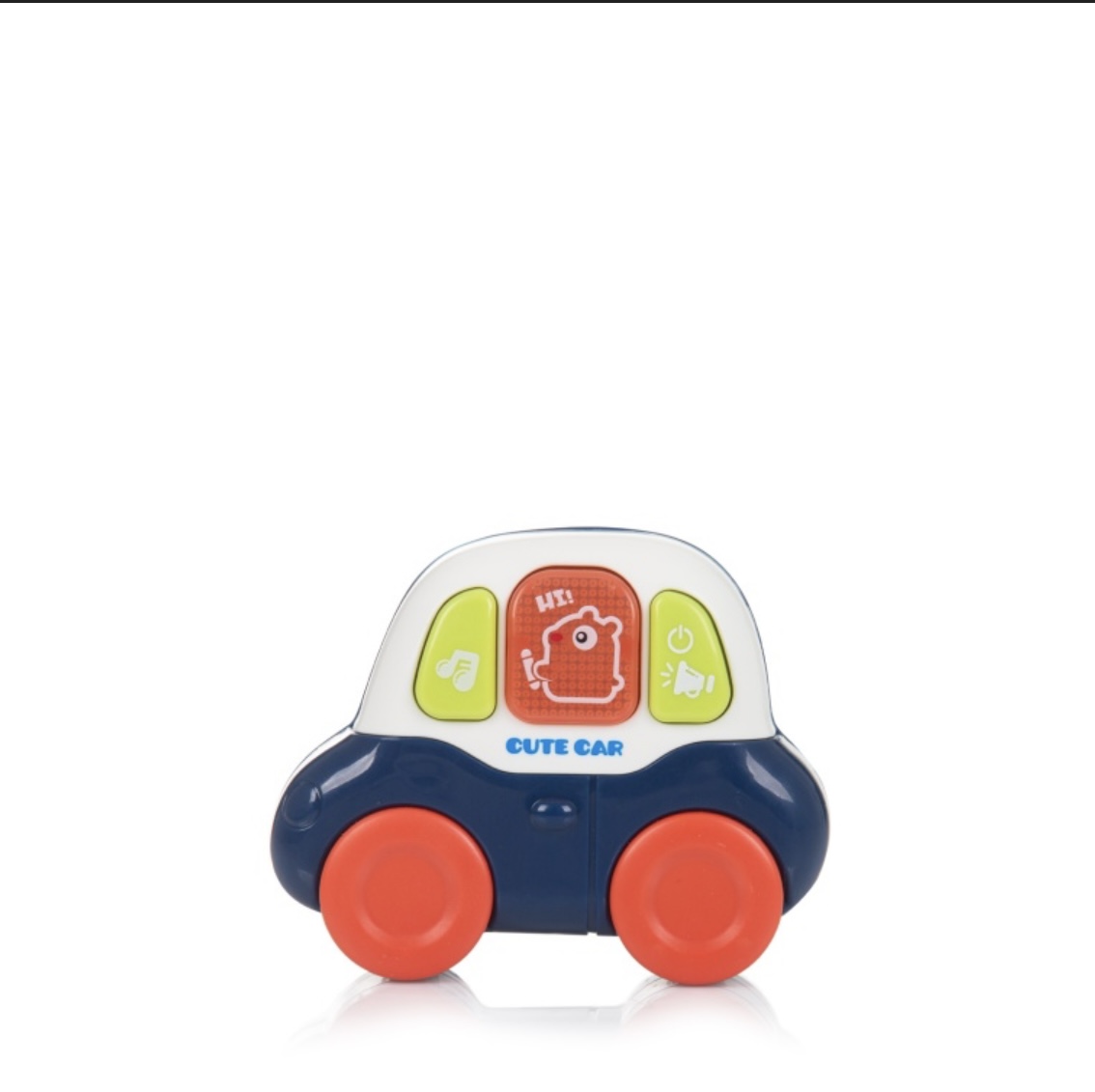 Музикална играчка на колела "Весели животинки" синя Chipolino — изглед 3