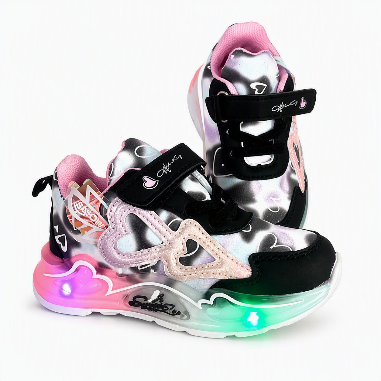 детски маратонки Y-103 BLACK/PINK — изглед 2